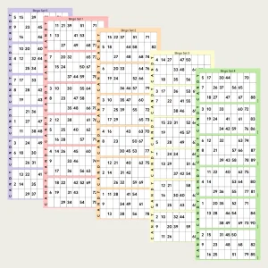 Printable UK 1–90 bingo cards with 100 cards in one PDF. Get 50 pages with 2 cards per page, perfect for parties, fundraisers, classrooms and bingo nights.