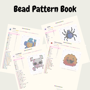 41 Halloween bead patterns in one spooky PDF! Create pumpkins, ghosts, bats, skulls, witches, spiders & more. US Letter digital download.